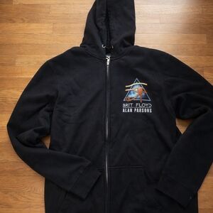 Jan - Brit Floyd Alan Parsons Black Zip Hoodie Band Merch Jacket Size XL